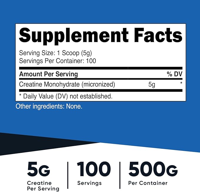 Nutricost Micronized Creatine Monohydrate Powder