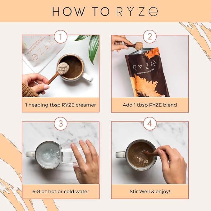 Ryze Superfoods Probiotic Coffee Creamer – Vanilla Latte
