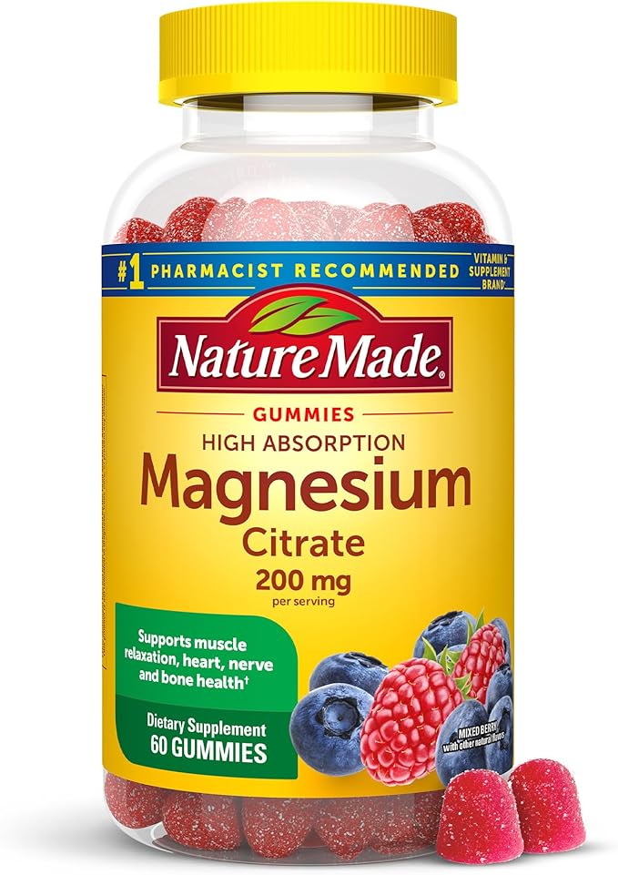 Nature Made High Absorption Magnesium Citrate Gummies – 200 mg