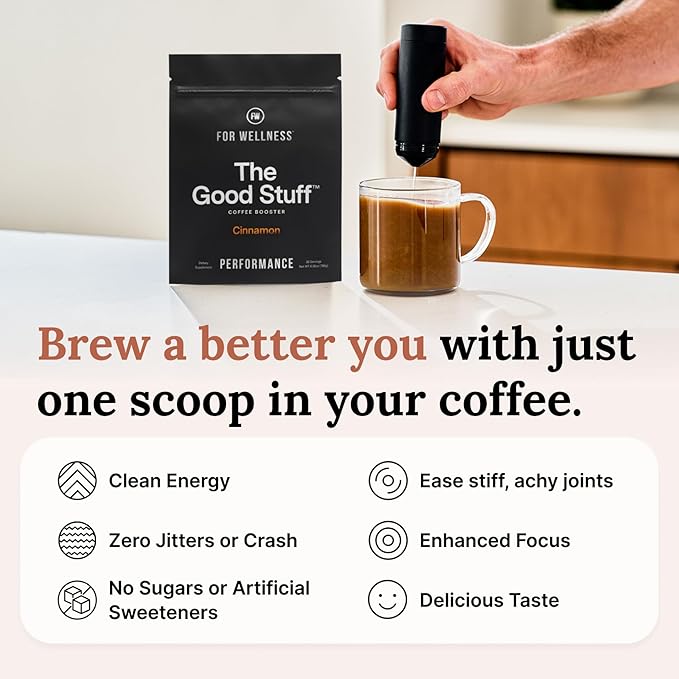 For Wellness – The Good Stuff Performance Coffee Supplement- Cinnamon