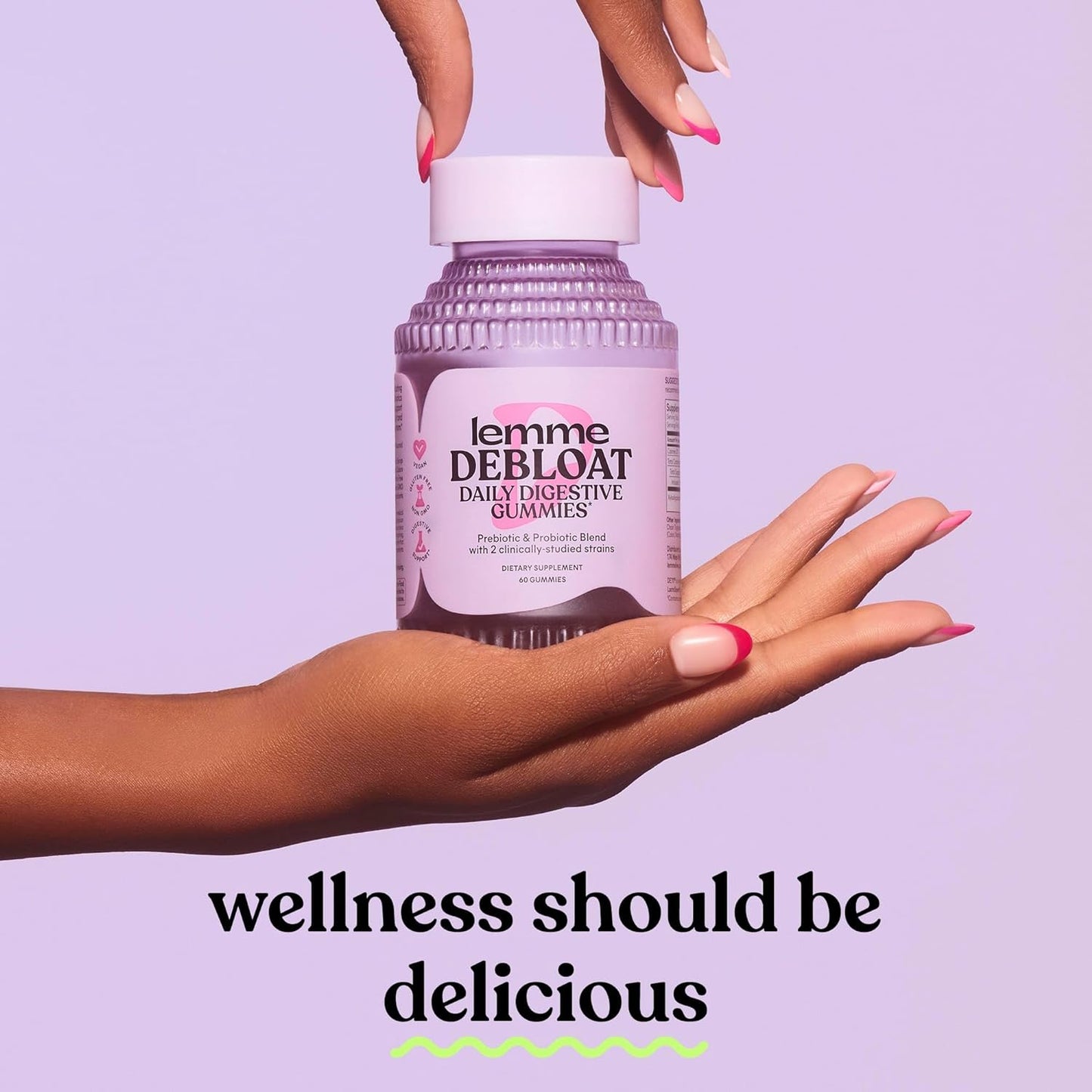 Lemme Debloat Daily Digestive Gummies – Blackberry