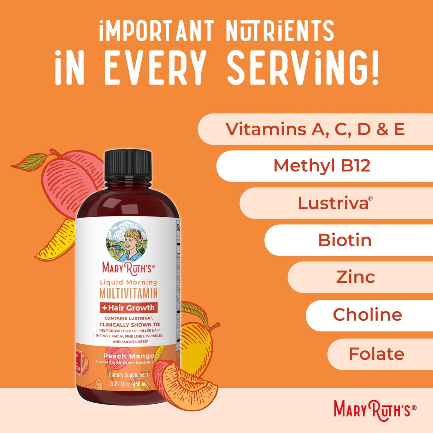 MaryRuth’s Liquid Multivitamin + Hair Growth