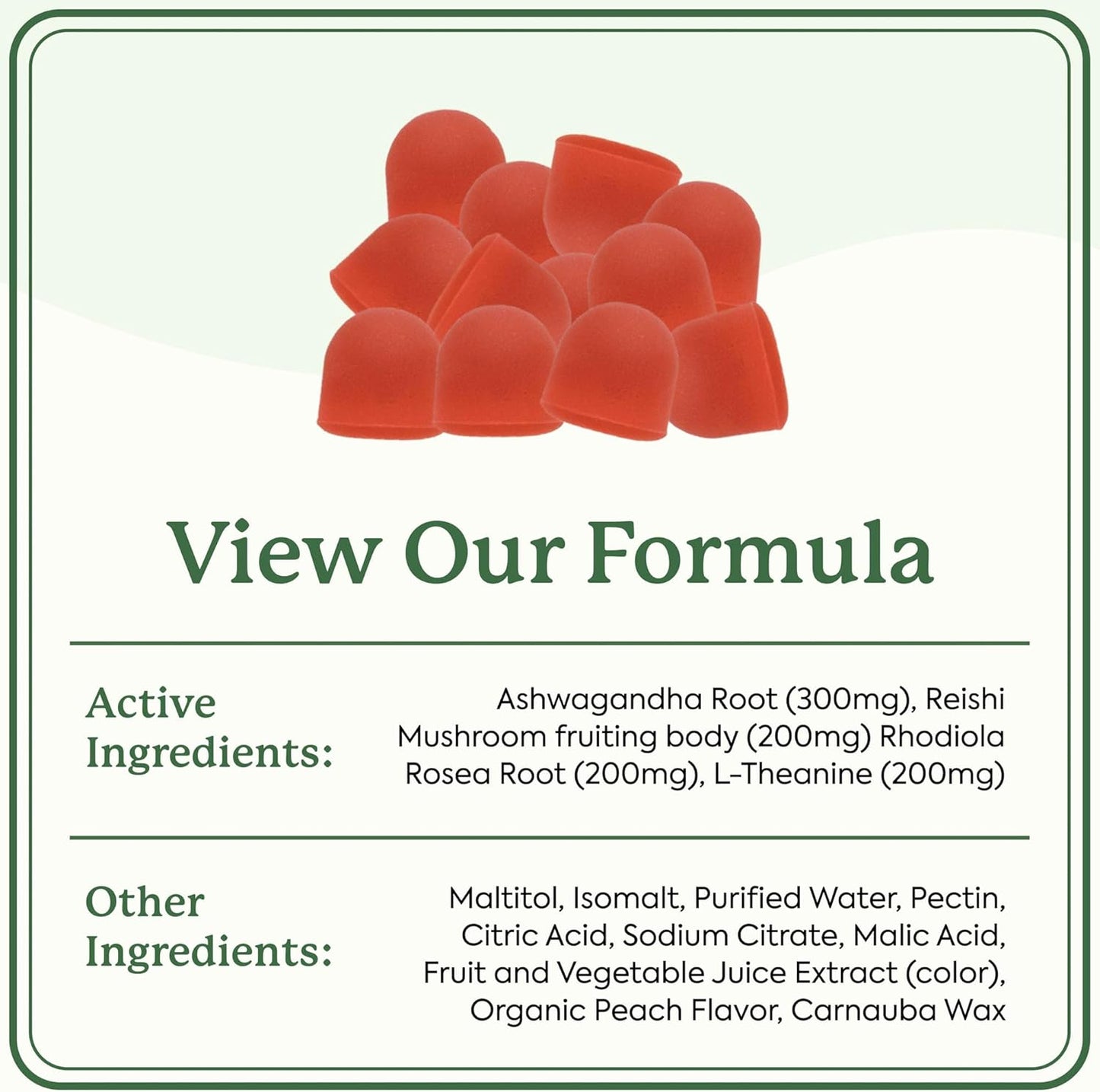 Plant People WonderCalm Mushroom Gummies – Summer Peach Flavor