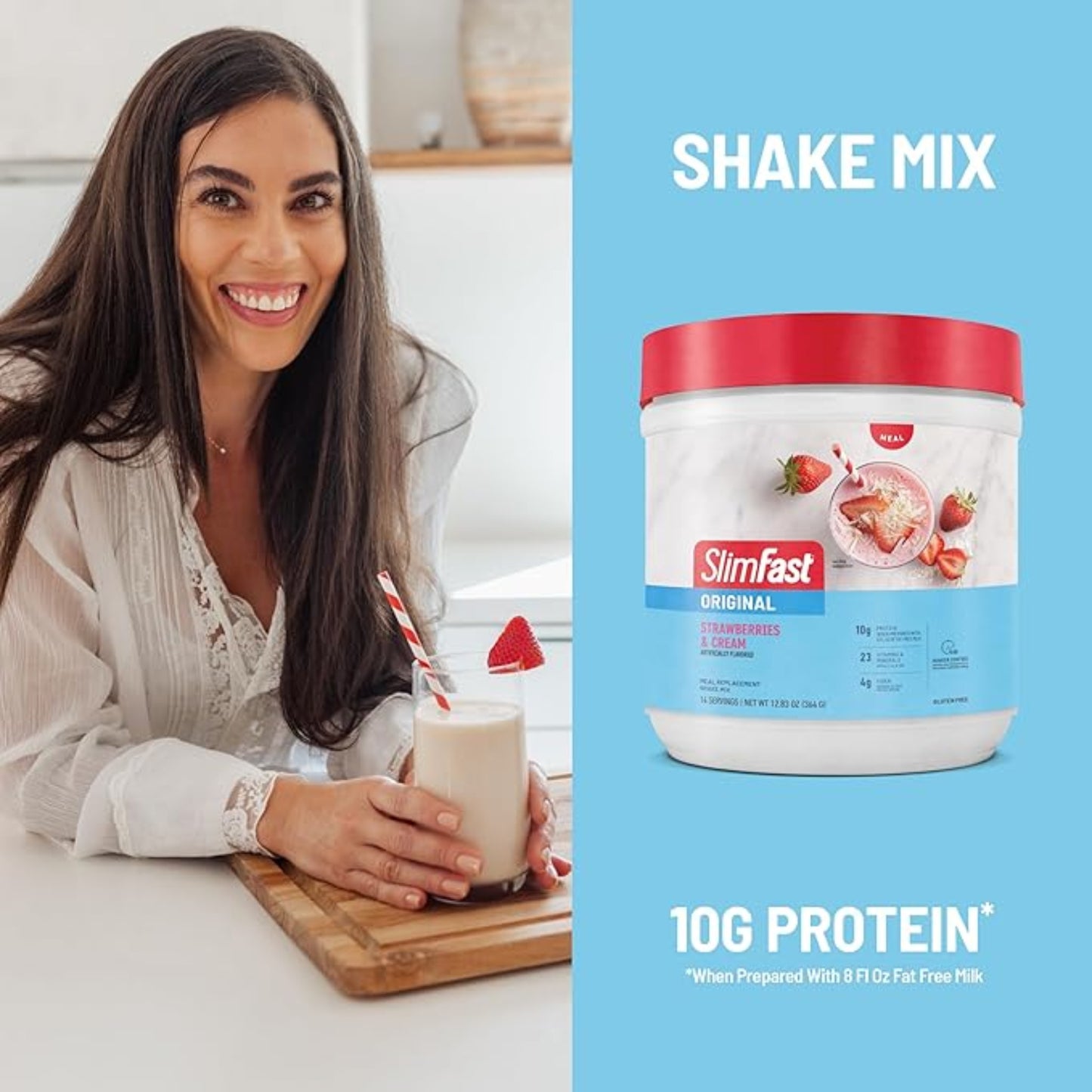 SlimFast Original Meal Replacement Powder – Strawberries & Cream