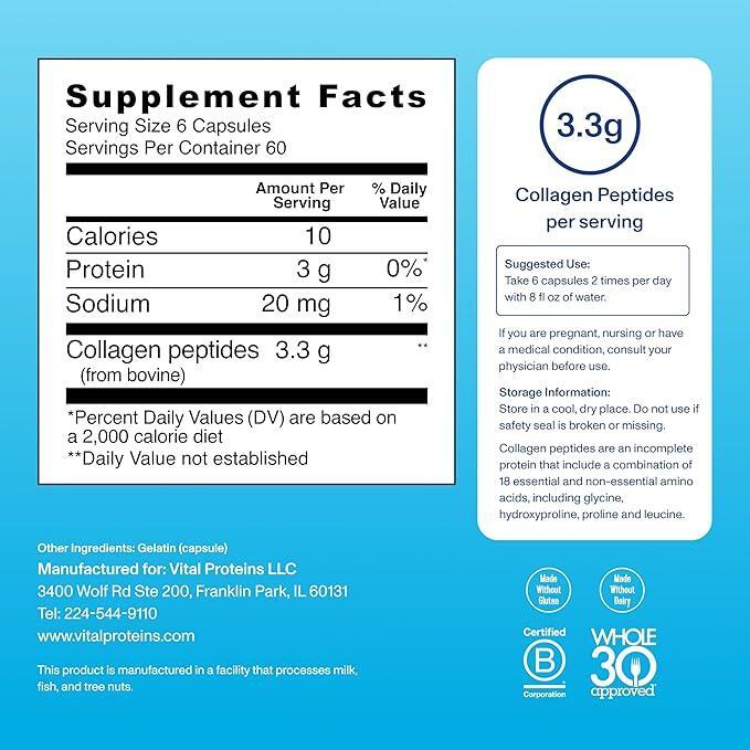 Vital Proteins Collagen Peptides Capsules
