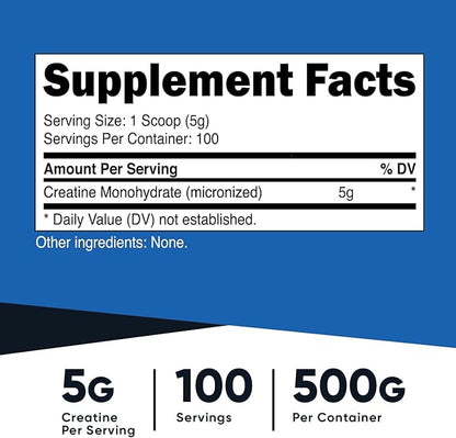 Nutricost Micronized Creatine Monohydrate Powder