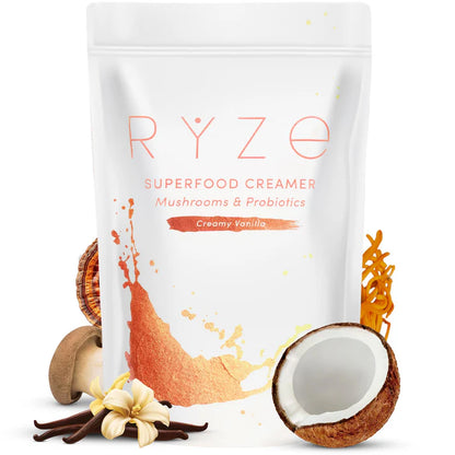 Ryze Superfoods Probiotic Coffee Creamer – Vanilla Latte