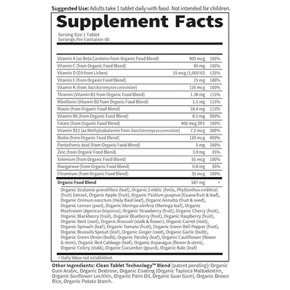 Garden of Life Once Daily Whole Food Multivitamin for Men