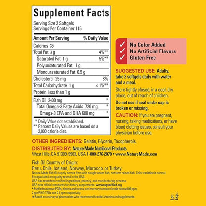 Nature Made Fish Oil - 220 Softgels